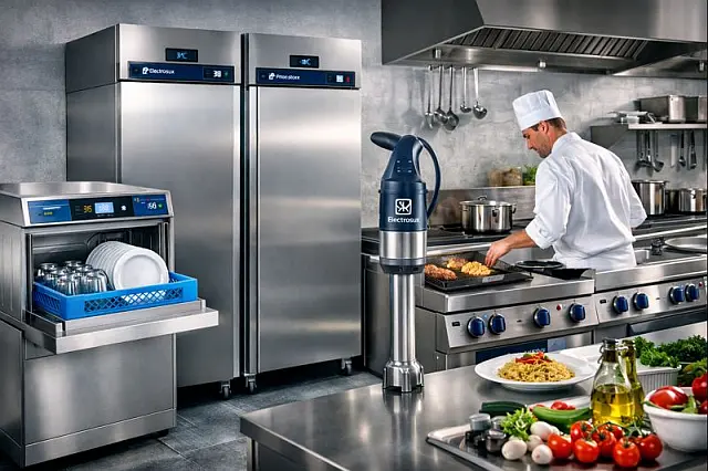 Éttermi ipari nagykonyha Electrolux berendezésekkel. - Étterem és receptek